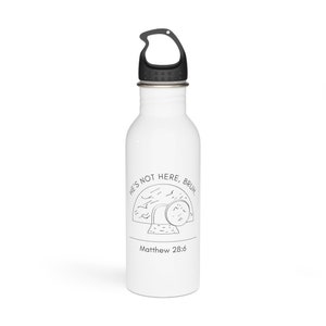 Er ist nicht hier Edelstahl Wasserflasche