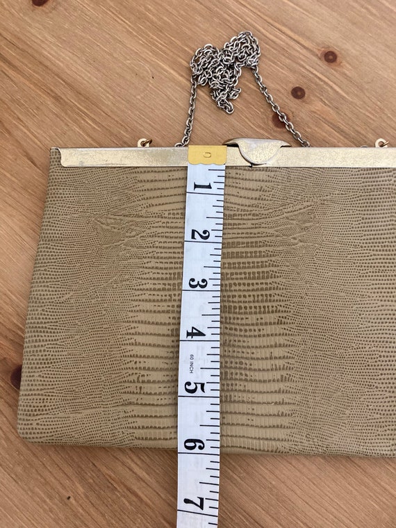 Vintage Etra Clutch Purse with Gold Chain, Late M… - image 8