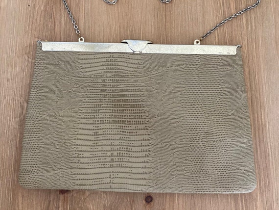 Vintage Etra Clutch Purse with Gold Chain, Late M… - image 1