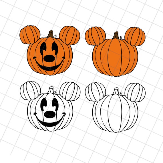 Mouse pumpkin svg, halloween mouse ears svg, carved pumpkin dxf, png files, mouse halloween svg cut files