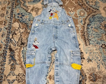 Vintage Barney (1993) Denim Overall/jumpsuit 3T - Etsy