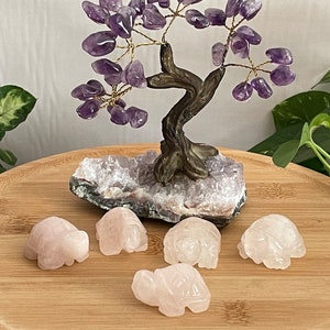 Small Carved Rose Quartz Turtles. So Cute!