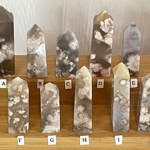 Beautiful Flower Agate Points! LOTS OF FLOWERS!