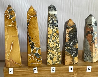 Maligano-Jaspis-Kristallspitze – Indonesischer Jaspis-Turm – Erdungsstein, Dekorationsgeschenk