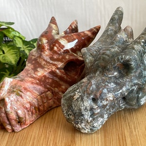 Carved Ocean Jasper Dragon Head! So Awsome!