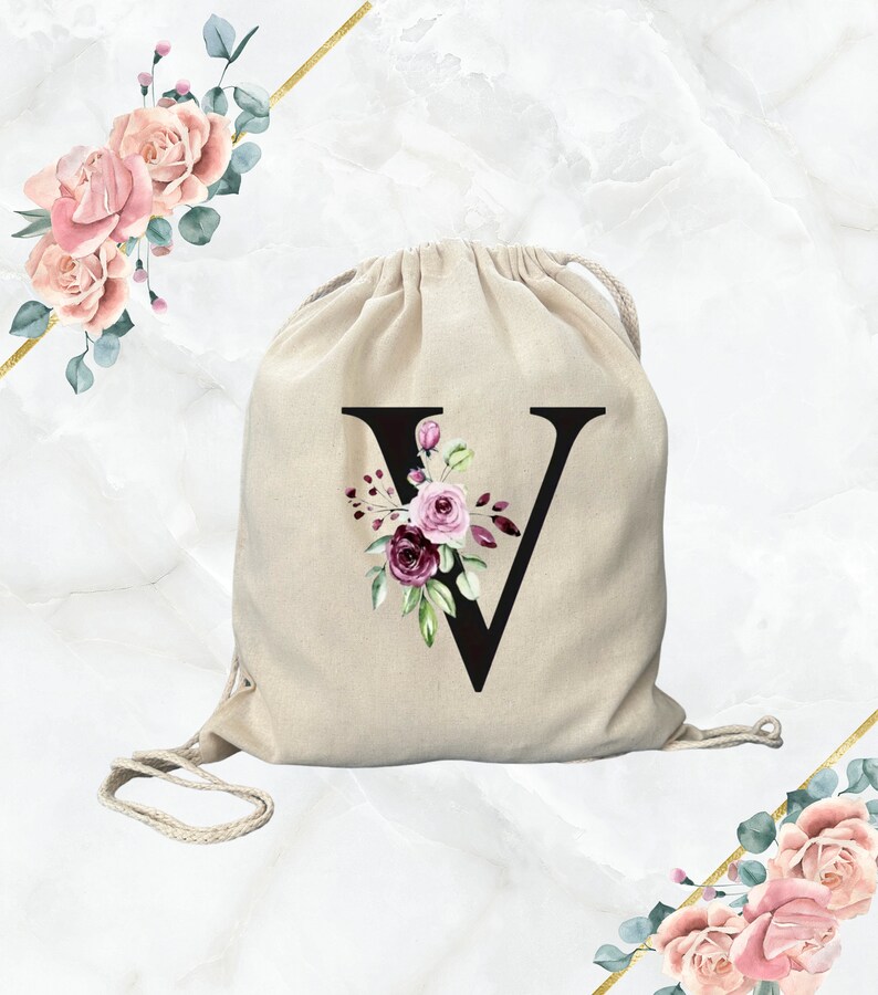 Children's Gym Bag With Letters of Your Name Personalized / Gym Bag