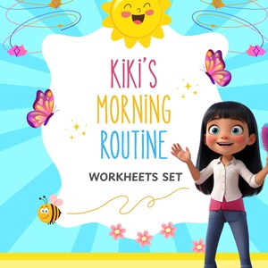 Kiki Ochtendroutine Werkbladen – Afdrukbare dagelijkse routine voor peuters en kleuters