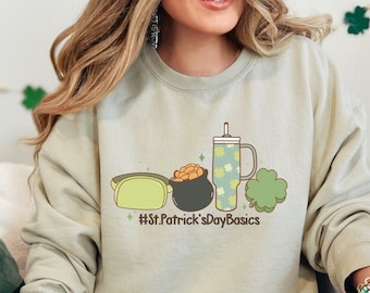 Cute Lucky Sweatshirt, Funny St Patrick's Day Sweatshirt, Happy Shamrock Shirt, Irish Shirt, Women's St Patricks Day Shirt