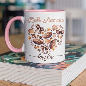 Hello Fall Mug, Fall Mug, Pumpkin Spice Latter Mug, Autumn Mug,  Fall Vibes,Fall Cups, Fall Season Mug, Gifts For Women,
