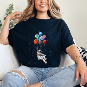 Astronaut Shirt,Astronaut Balloon shirt, Space Shirt,Astronaut Birthday Shirt,Spaceman Shirt,Astronaut Family Shirt, Astronaut Gift