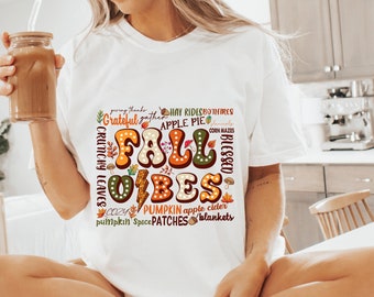 Retro Fall shirt, Fall Vibes shirt, Fall Shirt shirt, Autumn Design shirt, Autumn Fall shirt, Fall Autumn Shirt, cute fall tee, pumpkin tee