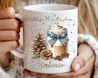 Custom Fall Autumn coffee  Forest Mug, Fall Coffee Cup, Cozy Fall Coffee Mug, Gift for Coffee Lovers, fall vibes, thanksgiving mug