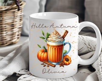 Custom Fall Autumn coffee Forest Mug, Fall Coffee Cup, Cozy Fall Coffee Mug, Gift for Coffee Lovers, fall vibes, thanksgiving mug