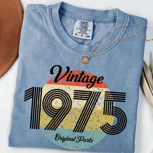 50th Birthday Shirt, Vintage 1975 Limited EditionT-Shirt, 1975 Birthday Shirt, 50th Birthday Gift For Women, 50th Birthday Men Tee