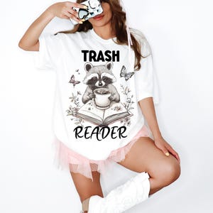 Trash Reader Shirt, Bookish Raccoon Shirt, Racoon Smut Reader Shirt, Smut Gift, Smut Lover Shirt, Spicy Book Shirt, Gift For Book Lover
