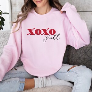 Valentines Day Sweatshirt, Xoxo Sweater, Retro Xoxo Sweatshirt, Women Valentines Day Sweatshirt, Pink Valentines Day,Lover valentines day