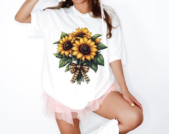 Sunflower - Sunflower Shirt, Floral Tee Shirt, Flower Shirt,Garden Shirt, Womens Fall Shirt, Sunflower Tshirt Sunflower Shirts. Sunshine Tee