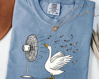 Chemise Funny Goose Comfort Colors®, T-shirt Silly Goose, Tenue Funny Goose, T-shirt Goose Lover, Vêtements pour couple d'oies, Cadeaux sarcastiques d'oie
