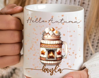 Custom Pumpkin spice Mug, Personal fall mug, Loves Fall Coffee Mug, Funny Coffee Mug, autumn fall mug, pumpkin mug, Fall Gift, Gifts