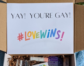 Coming Out Gift Box: LGBTQ Pride Spa Relaxation Set