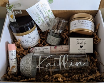 Personalized Bridesmaid Proposal Gift Box: Handmade Spa Set