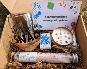 Handmade Teacher Appreciation Spa Gift Box: Personalized Thank You
