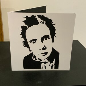 Carte punk Johnny Rotten - Sex Pistols, Public Image Ltd, hommage à la musique punk - Parfaite pour les anniversaires, les anniversaires et les occasions spéciales