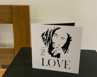 Bob Marley, Reggae, Roots Reggae,  Music, Handmade Card