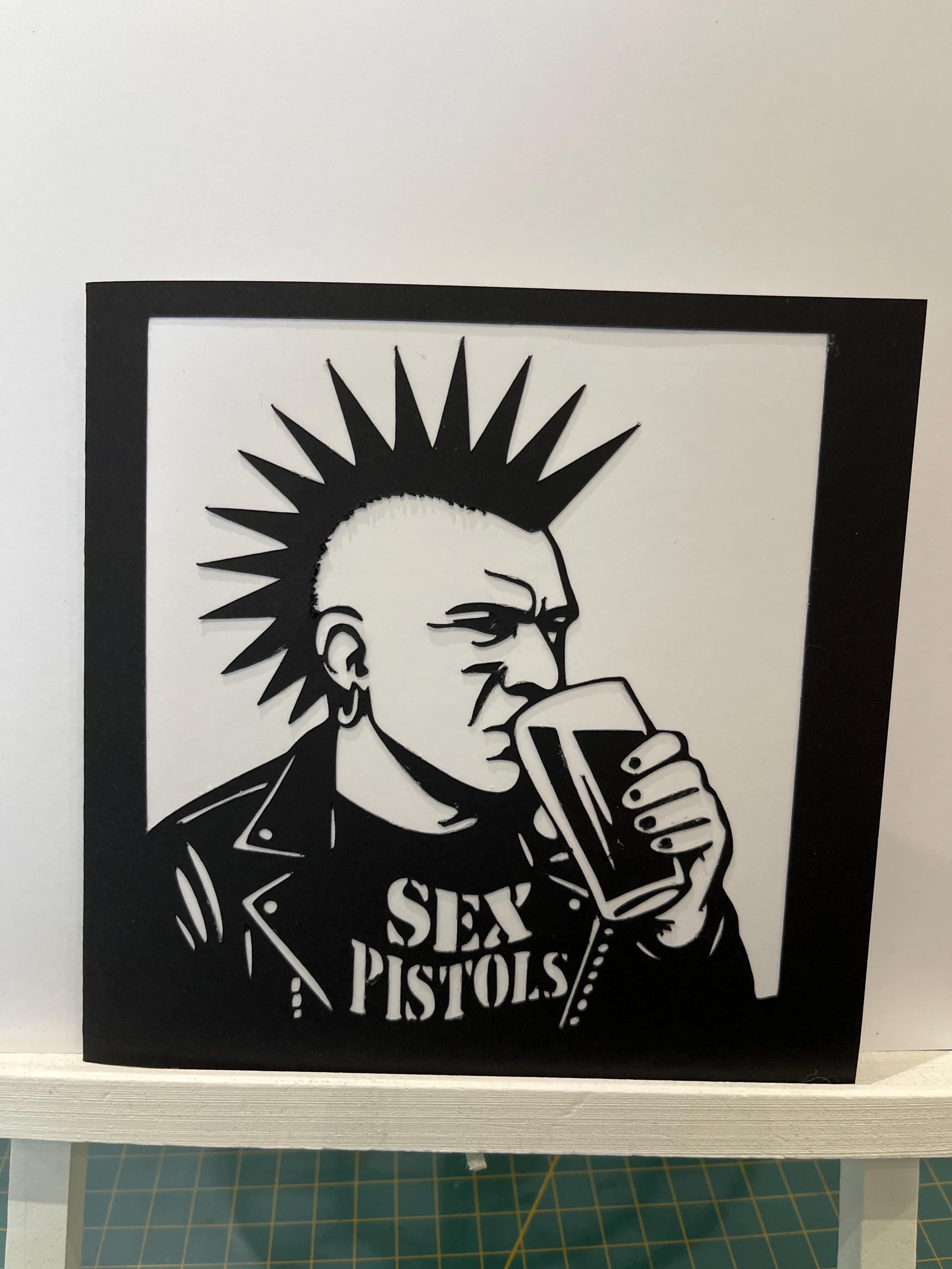 Punk Note Paper Handmade Punk Papercut Card: Nostalgic Music Art - Etsy UK