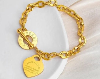 Golden Hearts Retro Bracelet