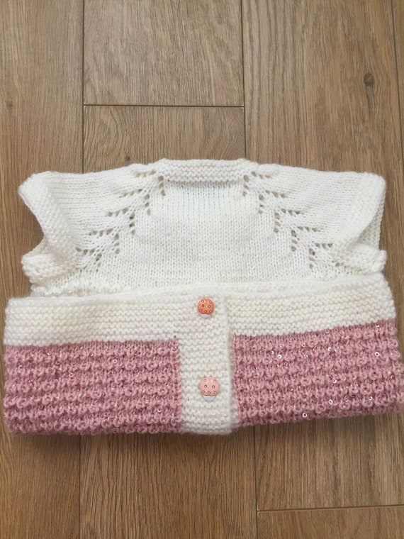 Hand Knitted Baby Vests - Etsy