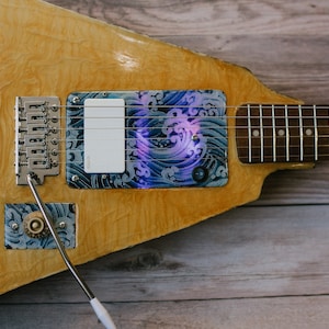 Electric Guitar surf guitar Custom guitar upcycled art reusables