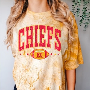 Chiefs KC Football Comfort Colors Colorblast T-Shirt