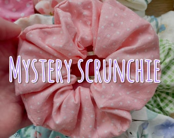 Handmade mystery scrunchie | mystery bag | handmade hair tie | mystery scrunchie | flower scrunchies | 100% cotton