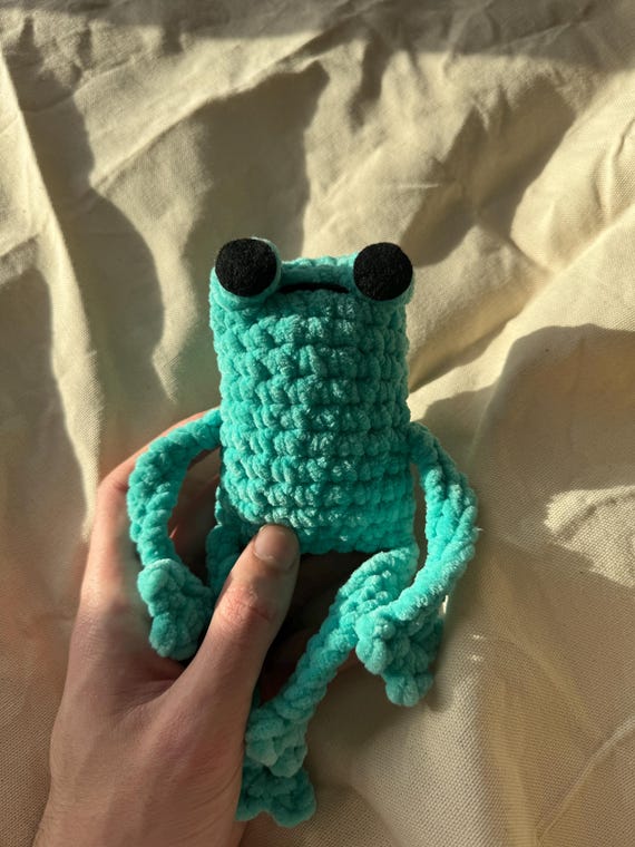 Handmade Crochet Jumbo Frog | Jumbo Leggy Frog | Giant Frog