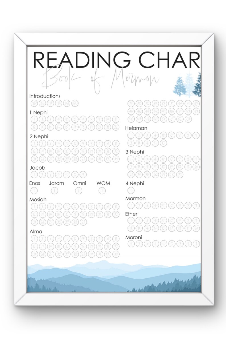 Book of Mormon, Reading Chart, Standard Works, Come Follow Me 2024 Church of Jesus Christ of