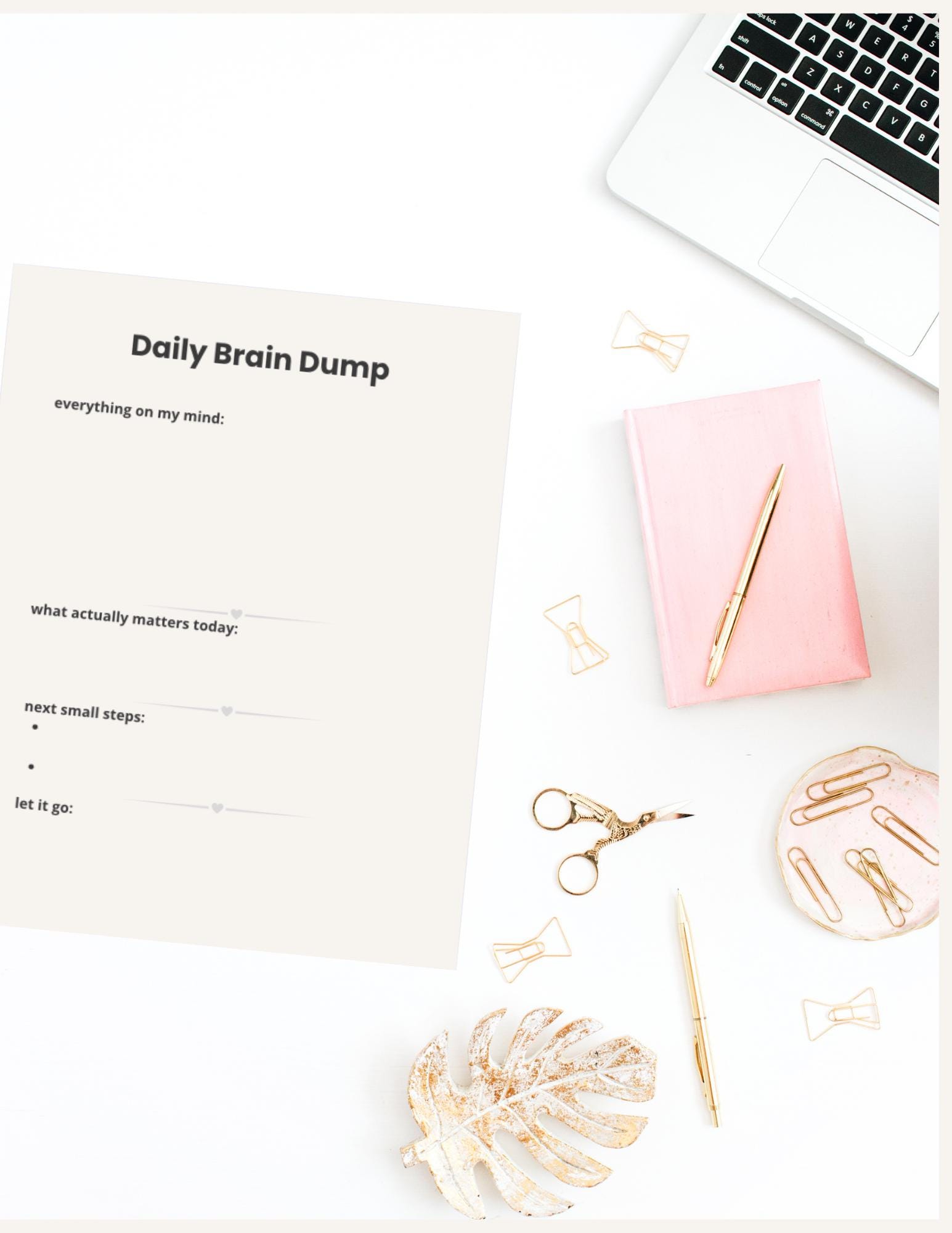 Daily Brain Dump Printable | ADHD Planner Page | Mental Clarity ...