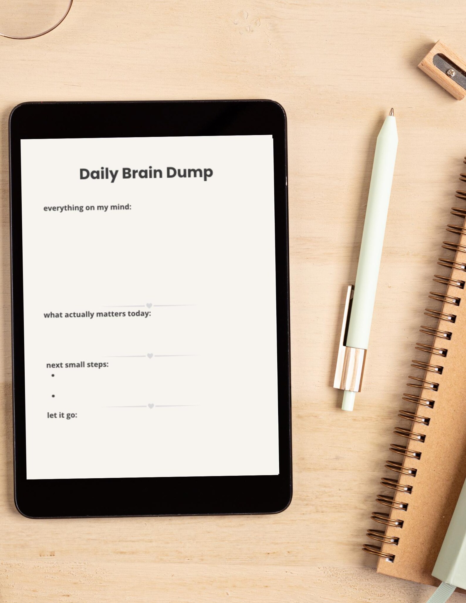 Daily Brain Dump Printable | ADHD Planner Page | Mental Clarity ...