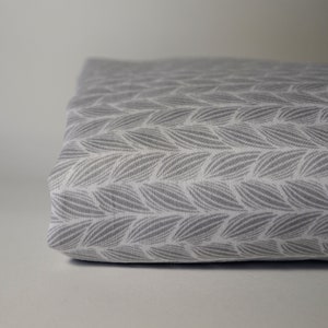 Striped Diamond Grey (UK) Double Flat Bed Sheet + 2 Pillow Covers - 100% Cotton Sateen