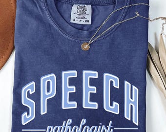 Comfort Colors logopedistenshirt | SLP-shirt, kleding voor de start van het schooljaar, logopedist