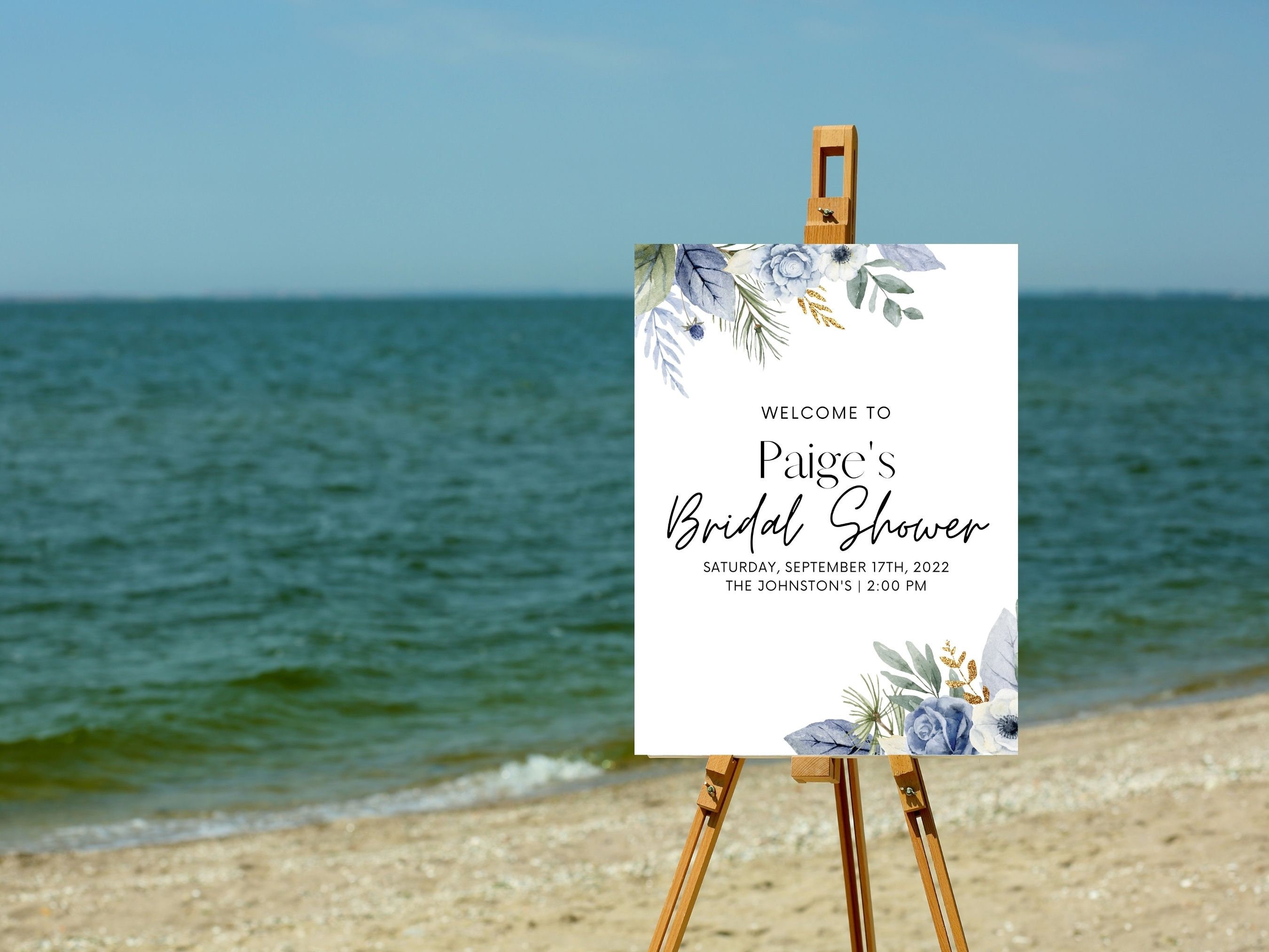 EDITABLE Bridal Shower Sign Template Editable Bridal Shower Poster ...