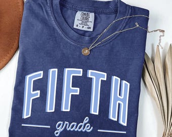 Comfort Colors Fifth Grade Team Shirt | Back-to-School Apparel