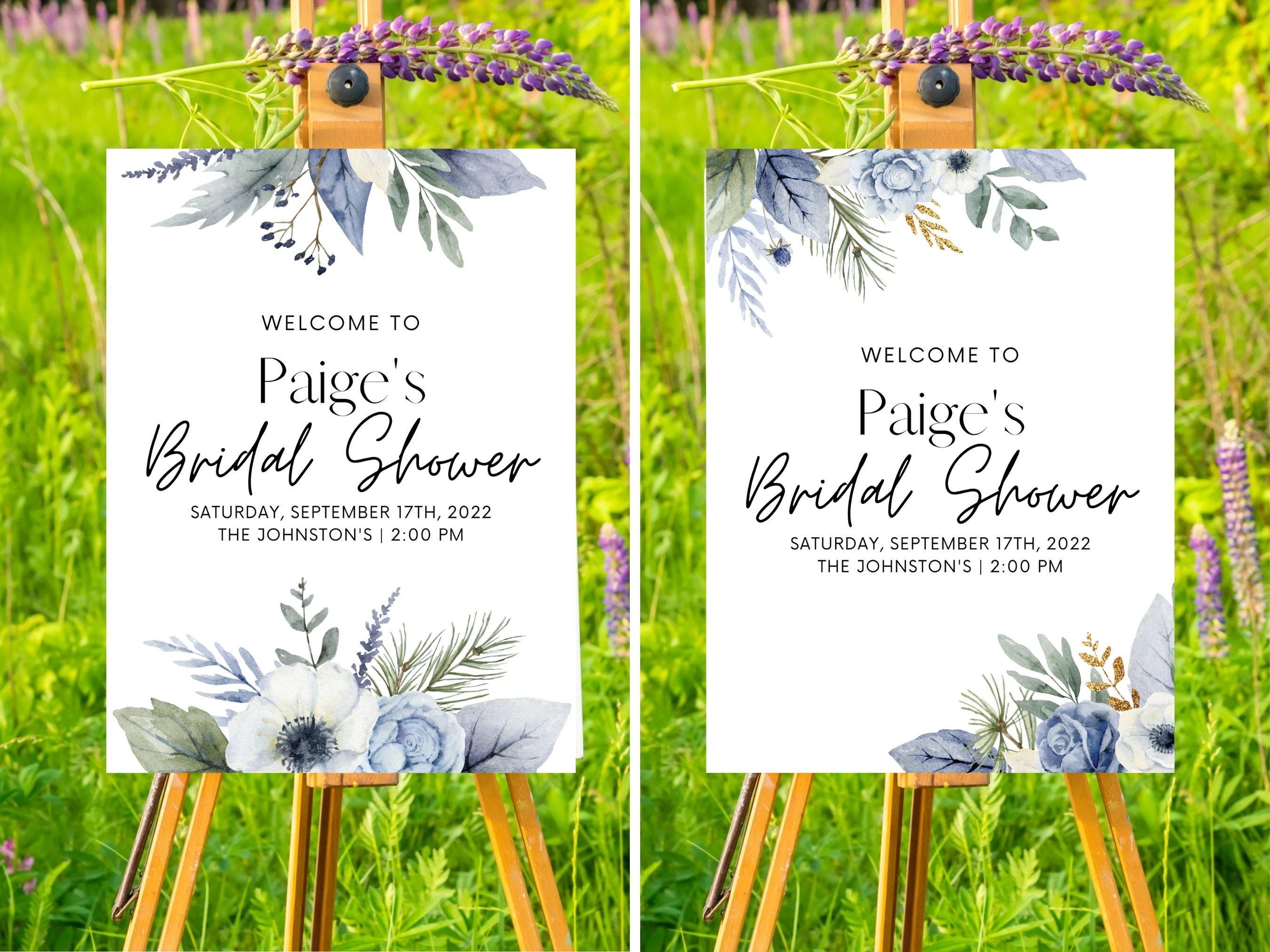 EDITABLE Bridal Shower Sign Template Editable Bridal Shower Poster ...