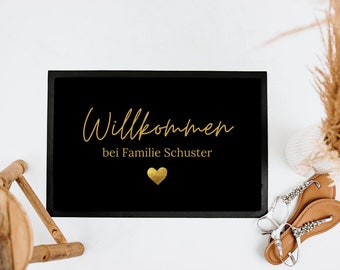 Personalisierte Fußmatte, Fussmatte, Türmatte, Fußmatte Familie, Geschenk zum Einzug, Einzugsgeschenk, Richtfest