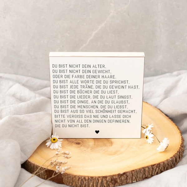 Holzschild Spruch, Geschenk beste Freundin, Geschenke für Frauen, Positive Affirmationen, Glaubenssätze, Freundinnen Geschenk