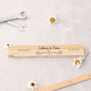 Wedding ruler, wedding gift, wedding gift, personalized wedding, housewarming gift for couples