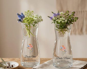 Cadeau voor oma, Moederdagcadeau, vaas voor mama, bedankt mama, bedankt oma, verjaardagscadeau voor oma, cadeau voor mama