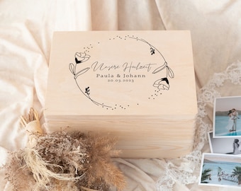 Caja de recuerdos de boda, caja de recuerdos de boda, regalo de boda personalizado, regalo de boda