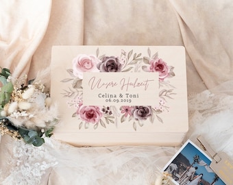 Scatola dei ricordi di matrimonio, regalo di nozze personalizzato, scatola dei ricordi di nozze, regalo di nozze, matrimonio