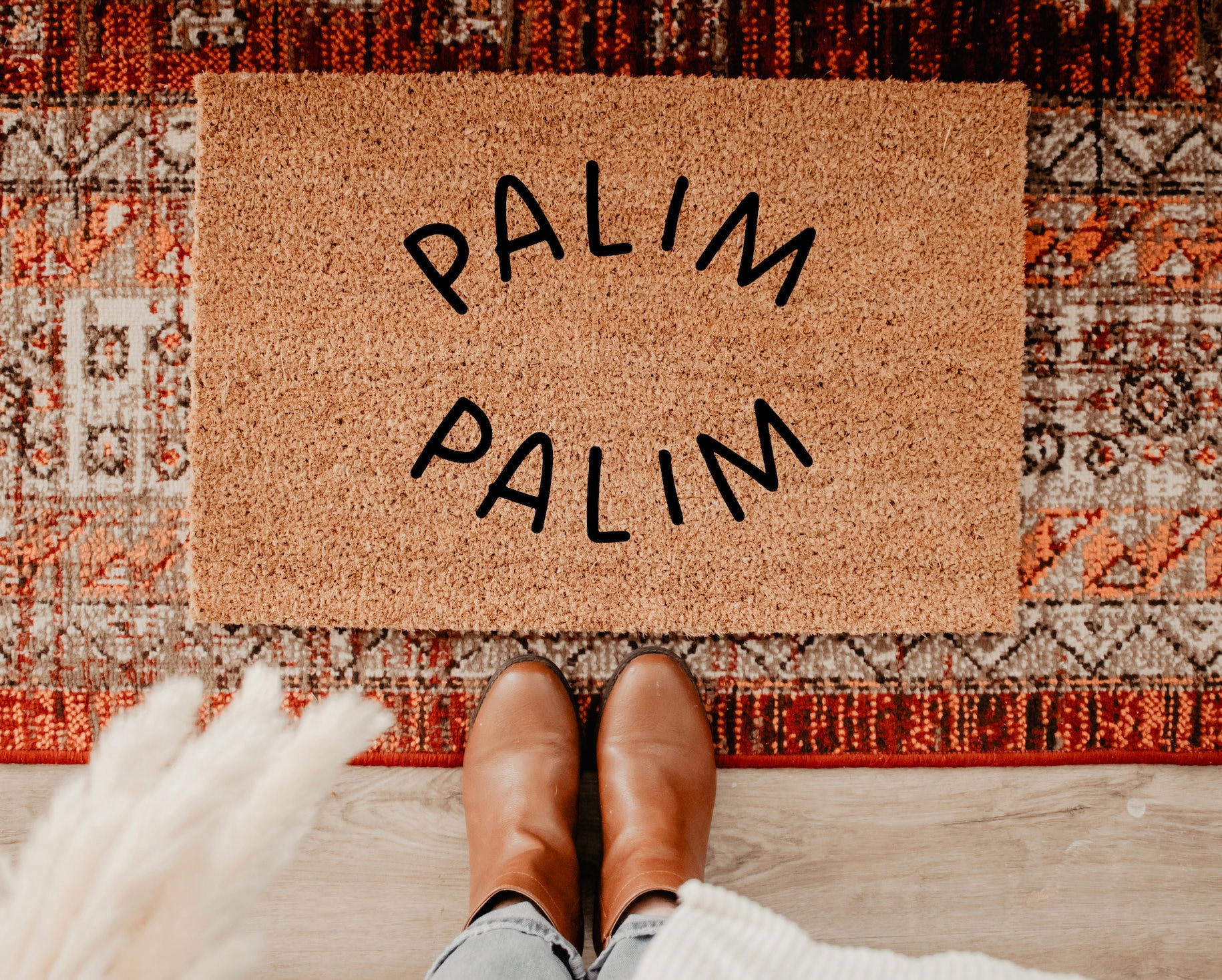 Palim Palim, doormat, doormat with saying, funny doormat, doormat, housewarming gift, apartment decoration